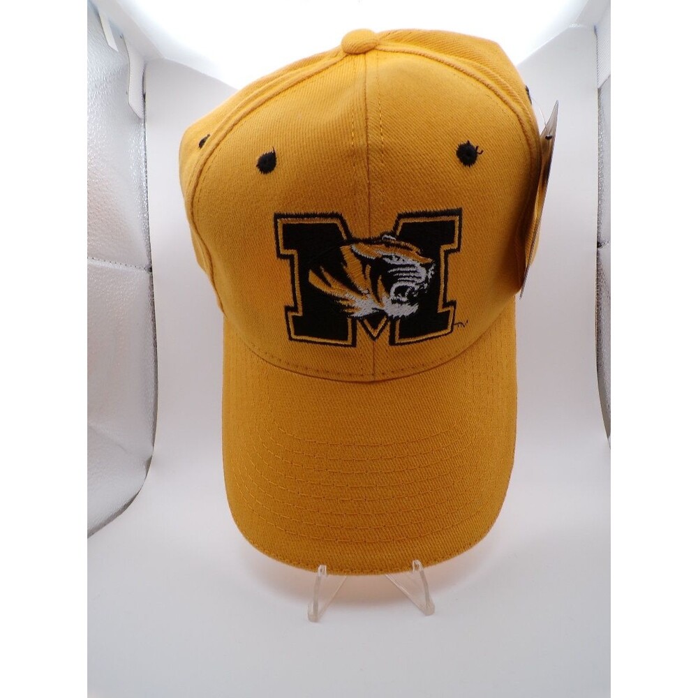 Missouri Tigers Gold Baseball Cap M Logo Men's Hat One Size